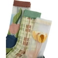 thumbnail image 4 of Women's 3 Pairs Sheer Mesh Socks Floral Thin Socks, 4 of 6