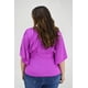 thumbnail image 3 of Blusa con jareta Roman Fashion /Tallas Extras, 1846 (Magenta) violeta 40, 3 of 7