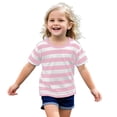 thumbnail image 2 of YunPes Unisex-Baby Organic Tee Kids Striped Cotton T-Shirt Casual Crewneck Short Sleeve Boy Girls Summer Tee Top Toddler Undershirt, 2 of 7