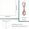 thumbnail image 3 of 20 Pieces Unbleached Muslin Covers Fermentation Muslin Covers 8 Inch Square Jar Cloth Covers with 20 Pieces Rubber Bands and 5 Meters Jute Rope for Bottle Jar and More, 3 of 7