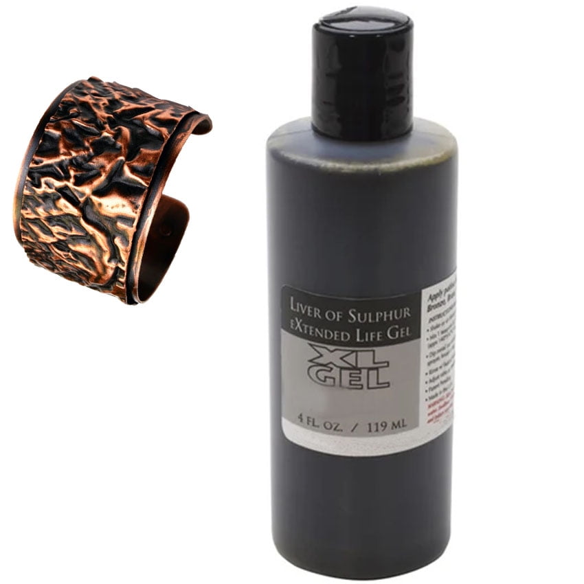 Liver Of Sulphur Xl Gel 4 Oz Silver Copper Bronze Brass Pmc Jewelry