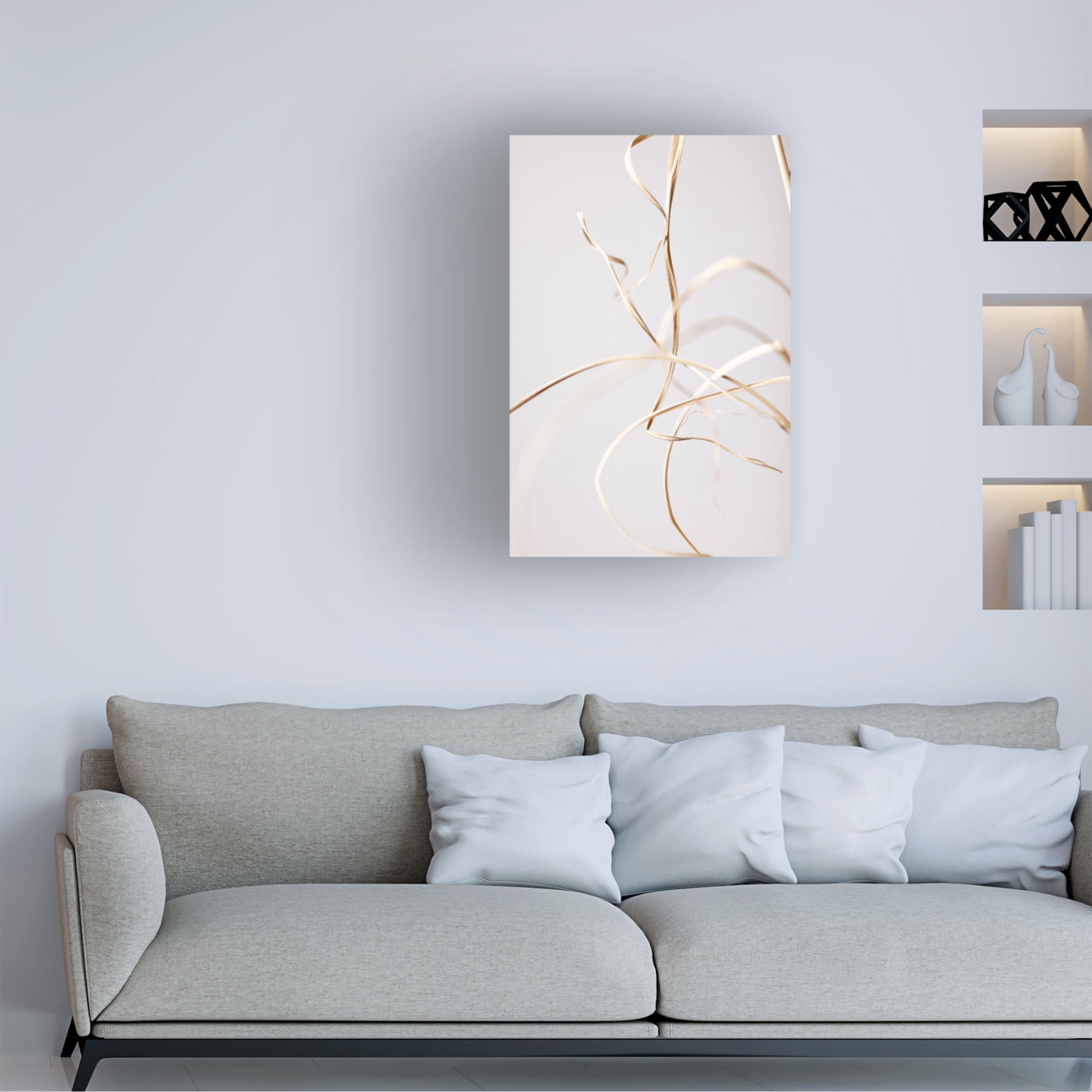 Trademark Fine Art Pictufy Studio Dried Grass Grey 02 Canvas Wall Art