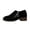 Black, variant on Side Zipper Oxford Booties for Women, Orthopedic Suede Slip On Block Heel Shoes, Metal Ring Decor Office Daily Walking Boots Brown