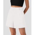 thumbnail image 3 of SHORTS PRETTYGARDEN 2025 Mujer Tiro Alto Pierna Ancha Blanco Talle S, 3 of 5