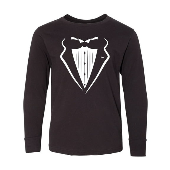 Inktastic Tuxedo Long Sleeve Youth T-Shirt