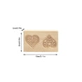 thumbnail image 3 of Moulds DIY Wood Embossing Tool Set for Cookies Decorative Christmas Thanksgiving Kitchen Crafts, 3 of 4
