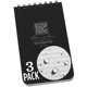thumbnail image 1 of Cuaderno Rite in the Rain, resistente a la intemperie, en espiral, 3 x 5 cm, paquete de 3, 1 of 5