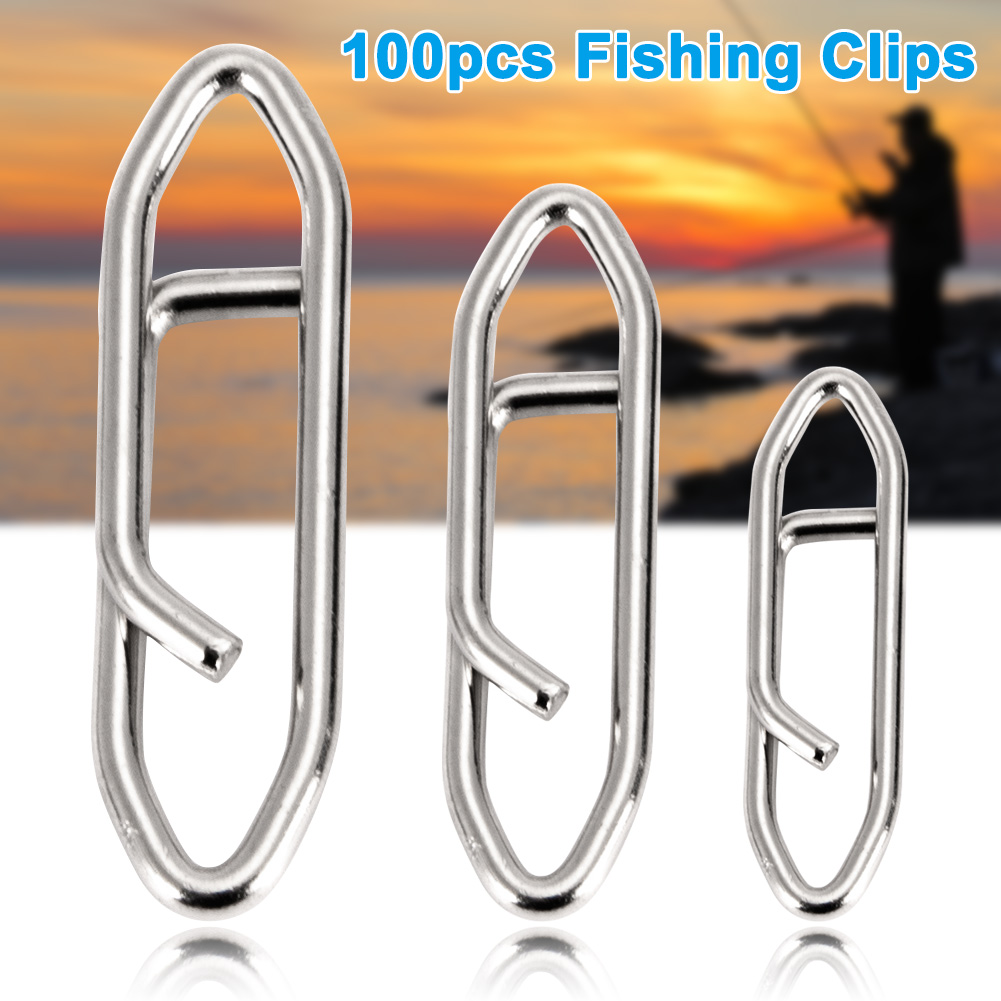 Atyhao Pêche Snap Crochet à mouche en acier inoxydable noir Lure Snap Changement pratique des
