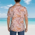 thumbnail image 6 of Haiem Beautiful Fox Printed Hawaiian Shirt for Men - Men’s Casual Beach Summer Shirts - Stretch Fabric with Modern Fit-Medium, 6 of 9