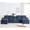 Blue, variant on 124" U-Shaped Modern Sectional Sofa w/ Console, Cup Holders & Pillows,  Comfortable Seating