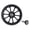 black, variant on Sagargo Alloy 72mm Wide Body Folding Bike for Easy Wheels Dual Bearing for Brompton Black