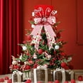 thumbnail image 5 of Christmas Tree Topper, Christmas Tree Topper Hat, Candy canes Tree Topper, Tree Topper Christmas Decorations with Bow Ribbon Christmas Tree Ornaments for Home Decor, 5 of 7
