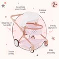 thumbnail image 2 of Set de cochecito Doll & Twin LullaBaby de 14 pulgadas con estrellas rosas, 2 of 8