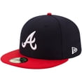 thumbnail image 1 of Gorra New Era Oficial Atlanta Braves MLB 2017 Azul Marino/Rojo, 1 of 5