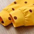 thumbnail image 6 of Newborn Baby Girl Clothes Animals Style Long Sleeve Ruffle Romper Pants Set 3PCS Yellow 6-9 Months, 6 of 6