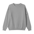 thumbnail image 4 of qolati Boys Waffle Knit Sweater Crew Neck Long Sleeve Pullover Shirt Soft Casual Lightweight Knit Sweater for Kids Everyday Fall Winter Sports Tops Size 5-16 Years, 4 of 6