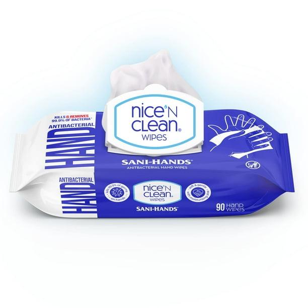 Toallitas húmedas para manos Nice 'N CLEAN Sensitive Skin, 90 unidades (paquete de 8)