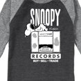 thumbnail image 3 of Peanuts - Snoopy Records - Toddler & Youth Raglan Graphic T-Shirt, 3 of 7