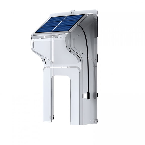 GJX 2026 New Doorbell Compatible Solar Charger Waterproof Rain Shield Protector with Adjustable Mount High-Efficiency Solar Panel for 24/7 Outdoor Power