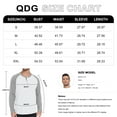 thumbnail image 5 of QDG Men's Henley Shirt Color Block Raglan Long Sleeve Slim Fit Casual Tee Shirt, 5 of 8