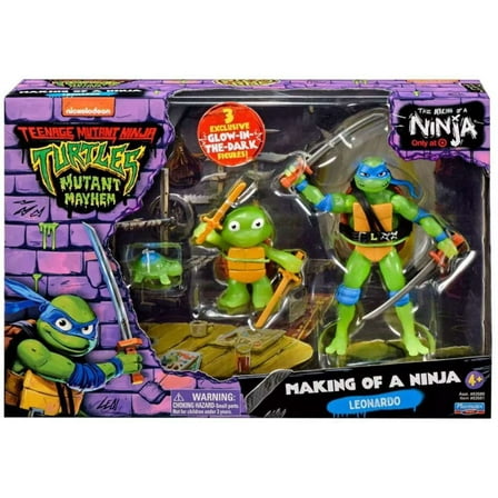 Teenage Mutant Ninja Turtles The Making of a Ninja Leonardo Action Figure Set