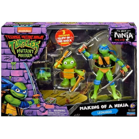 Teenage Mutant Ninja Turtles The Making of a Ninja Leonardo Action Figure Set