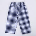 thumbnail image 4 of Toddler Baby Boys Summer Plaid Cropped Pants Pants Loose Casual Fashion Pants for Kids Size 3-4T, 4 of 7