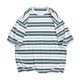thumbnail image 1 of Camiseta de cuello redondo a rayas de verano, camiseta de cuello redondo para hombre, camiseta de cuello redondo a rayas para hombre, camiseta de manga corta a rayas, diseño aerodinámico, 1 of 9