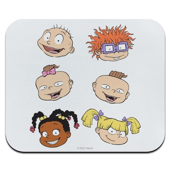 Rugrats Character Heads Low Profile Thin Mouse Pad Mousepad