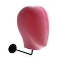 thumbnail image 2 of Cabeza de maniquí para montaje en pared, soporte para postizo, multiusos, ahorro de espacio, estable para postizo, sombreros, gorras para peluquería,, 2 of 8