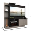 thumbnail image 4 of Mueble de Tv 55" MADIK con Repisas y Puertas color tabaco/blanco Modelo L2473.0004, 4 of 4