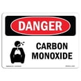 thumbnail image 1 of SignMission OS-DS-A-1014-L-2414 10 x 14 in. OSHA Danger Sign - Carbon Monoxide, 1 of 1