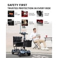thumbnail image 2 of Ecomobi 15 Miles 4 Wheels Mobility Scooter for Adults&Seniors, 350W Electric Powered Wheelchair Device with Extended Battery, Dual Baskets, Rotating Seat, Compact Duty Mobile for Elderly, 2 of 8