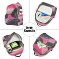 thumbnail image 5 of Quilted Backpack Fashion Backpack 10.23*5.11*12.59 Inch Women's Fashion Backpack Picnic Shopping Travel Out Sports backpack Pink Lava Pattern, 5 of 7