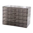 thumbnail image 1 of Caja de almacenamiento para pendientes, expositor para puntas de uñas, cajón con 120 compartimentos, organizador de joyas vacío, multiusos, de gran Negro, 1 of 8