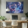 thumbnail image 2 of SEANATIVE Galaxy Wolf Tapestry Floral Butterfly Wall Tapestry for Bedroom Small Fall Tapestry for Living Room Small Wall Hanging Tapestry Small Tapestry for Bedroom, 2 of 6