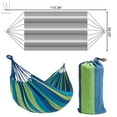 thumbnail image 3 of Gustave Camping Hammock 2 Person Brazilian-Style Nylon Hammock Bed with Portable Carrying Bag & 2 Ropes for Travel Patio Porch Garden Backyard, Support 551lbs (Rainbow), 3 of 11