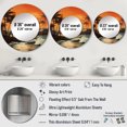 thumbnail image 4 of Designart "Sunset Tranquility In Tropical Twilight" Palms & Palm Trees Rund Mirror For Wall Decor - Large Orange Round Printed Mirror -Traditional Round Living Room Mirror - 23" x 23", 4 of 6