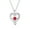 Red, variant on Pendant Necklace – Chic Fashion Necklace for Women Friendly Copper Heart Birthstone Necklace For Womens Women's Jewelry Pendant Necklaces Valentine's Day Jewelry