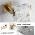 thumbnail image 5 of 5 - Piece Bathroom Hardware Accessories Set Wall Mounted, 5 of 8