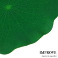 thumbnail image 3 of OUNONA 10Pcs Lightweight Artificial Lotus Leaves Green Floating Pond Decoration, 3 of 6