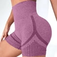 thumbnail image 2 of Womens Shorts Summer High Waist Sculpt 3D Anti Cellulite Workout Leggings Yoga Shorts for Women Red L, 2 of 2