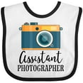 thumbnail image 3 of Inktastic Assistant Photographer Boys or Girls Baby Bib, 3 of 4