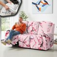 thumbnail image 4 of COEQINE Recliner Couch Cover Soft 3 Seater Reclining Sofa Cover 8 Pieces Stretch Recliner Slipcover Breathable Furniture Protector Home Living Room Decor, Pink Butterfly Plum Blossom, 4 of 8
