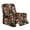 Black - Skull Rose Pumpkin, variant on HELLHERO Leopard Print Recliner Couch Covers Slipcovers Dust-proof Stretchy Cover for Recliner Chair with Foot Rest with Storage Pockets Single-Seater, Brown