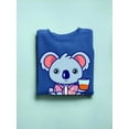 thumbnail image 3 of Koala With A Drink Sweatshirt Women -SPIdeals Designs, Female Small, 3 of 4