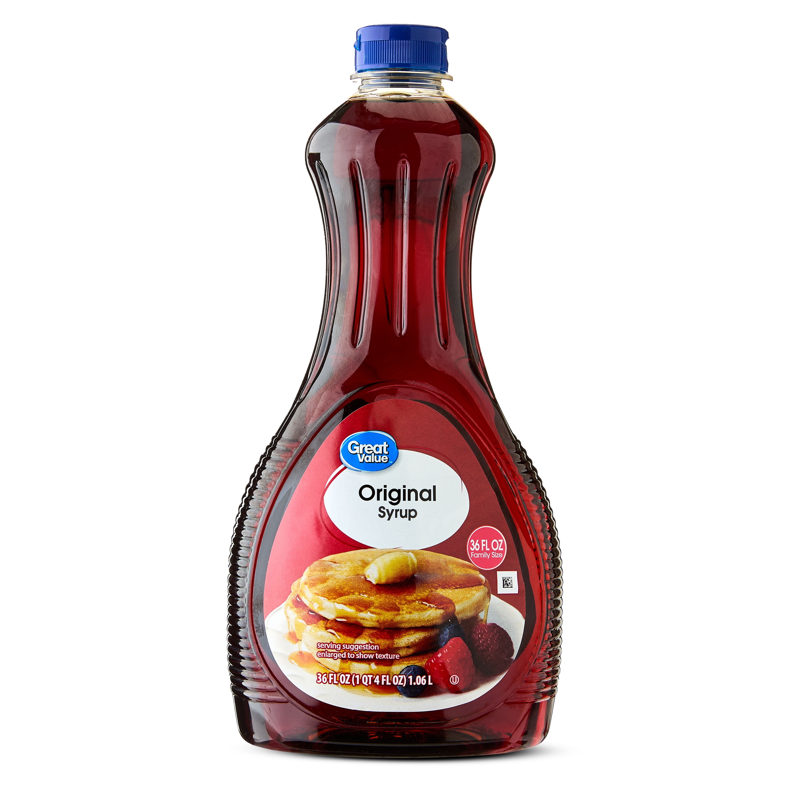 Great Value Original Syrup 36 fl oz for pancakes waffles baking