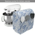thumbnail image 2 of Blue and White Stand Mixer Cover, Tender Tropical Design in Blue Shades Exotic Hawaiian Summer Leaves, Kitchen Appliance Organizer Bag Cover with Pockets, 5 Quarts, Pale Blue and White, by Ambesonne, 2 of 4