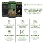 Moultrie Edge Cellular Trail Camera - 33MP - 720p Video - Nationwide 4G LTE - HD Video-Audio - Built in Memory - Cloud Storage