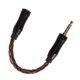 thumbnail image 4 of Cable de sonido de 2,5 mm a 3,5 mm hembra a macho Núcleo de cobre y cristal único Conector chapado en oro Cable adaptador de auriculares 5,5 pulgadas Bronce, 4 of 5